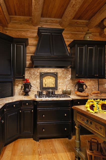 Rustic Log Cabin Kitchen