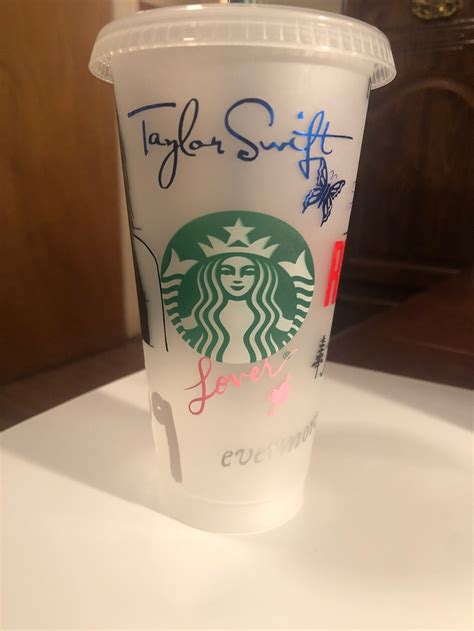 Taylor Swift album inspired Starbucks Venti Cold Cup | Etsy