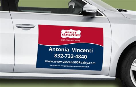 Custom Realty Executives Real Estate Car Magnets with Photo Option