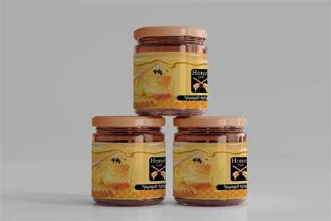 Honey jar sticker on Behance