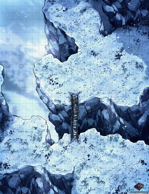 Snowy Mountain Bridge Path (23x30) Public | Dice Grimorium | Dungeons ...