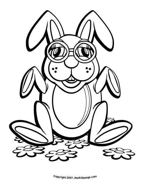 Animals With Glasses Coloring Pages