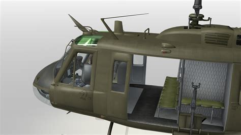 UH1 Huey US Army 3D Model .max .3ds .fbx .c4d - CGTrader.com