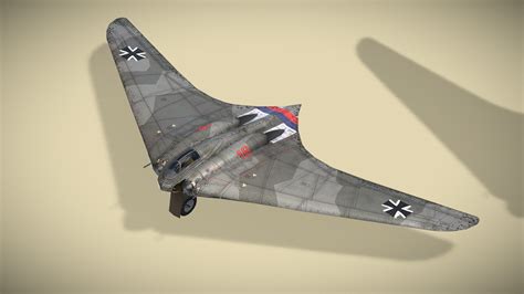 Horten Ho 229 - Buy Royalty Free 3D model by NETRUNNER_pl [ed2e97b] - Sketchfab Store