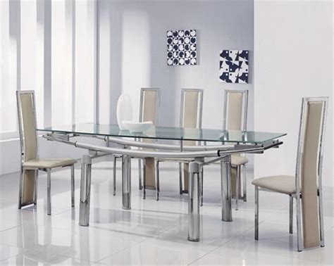 20 Ideas of Extendable Glass Dining Tables and 6 Chairs | Dining Room Ideas