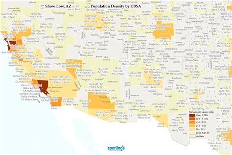 Arizona Population Density Map