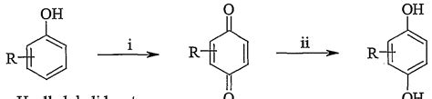 WO2005063664A1 - Process for conversion of phenol to hydroquinone and ...