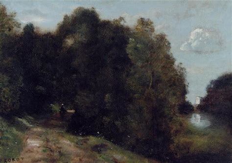 A Road through the Trees, 1865 - 1870 - Camille Corot - WikiArt.org