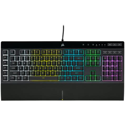 Corsair K55 RGB Pro Gaming Keyboard - Dynamic RGB Backlighting, Six Macro Keys with Elgato ...