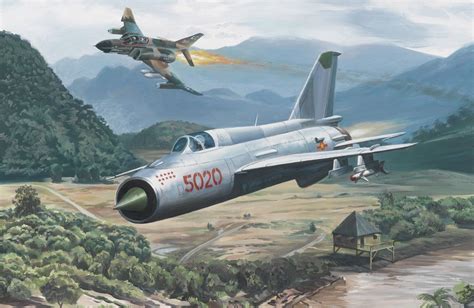 NVA MiG-21 vs F4 Phantom II | Aircraft art, Aviation art, Battlefield vietnam