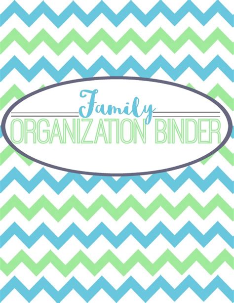 family-organization-binder-cover-page Simply Sweet Days