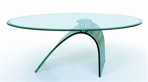 Glass Coffee Table with Curved Glass Base Boise Idaho BHBHC21