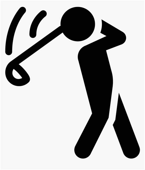 Golf Icon - Golfer Icon, HD Png Download - kindpng