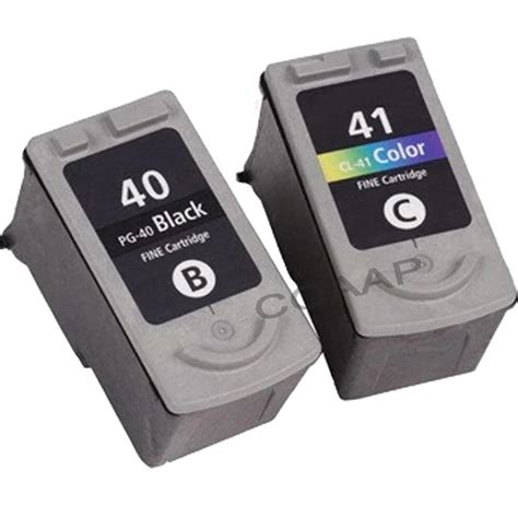 2 Compatible Ink Cartridge For Canon PG 40 41 PG 40 CL 41 Pixma iP2500 iP2600 iP1800 iP1900 ...