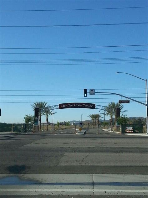 Menifee town Center | Menifee, Highway signs, Towns