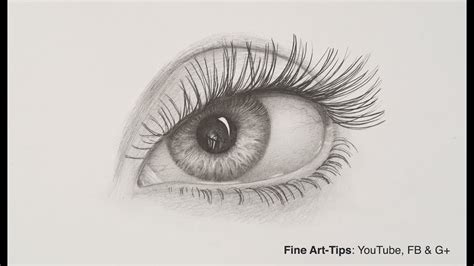 How to Draw an Eye With Pencil - YouTube