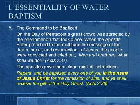 Baptism In Jesus Name