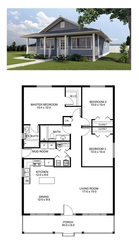 Popular Narrow Small House Plan at COOL House Plans | Best house plans, New house plans, House ...