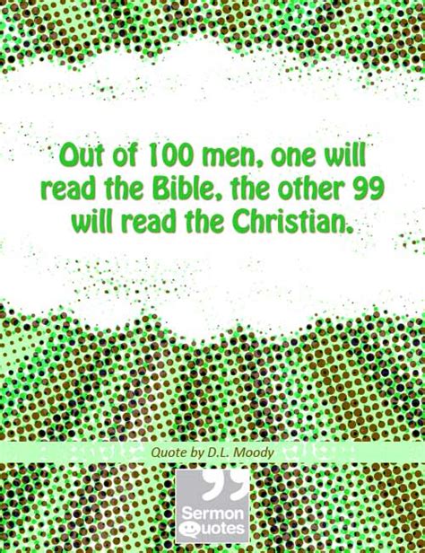 People read the Christian not the bible