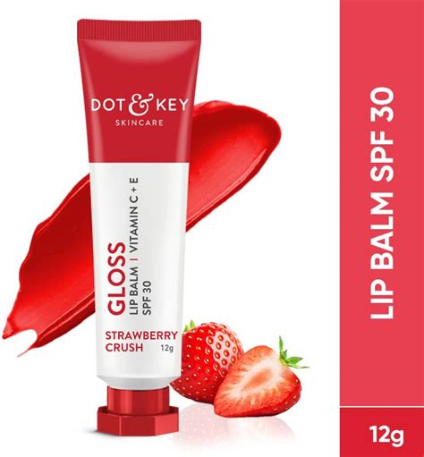 Dot & Key Gloss Tinted Lip Balm SPF 30 I Vitamin C + E I Strawberry - Price in India, Buy Dot ...