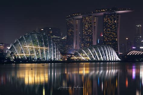 Flower Dome Singapore from Marina East, Singapore