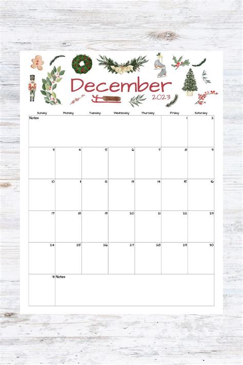 Fillable/editable December Calendar December 2023 Printable - Etsy ...