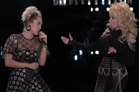 Miley Cyrus + Dolly Parton Perform 'Jolene' on 'The Voice' With Pentatonix