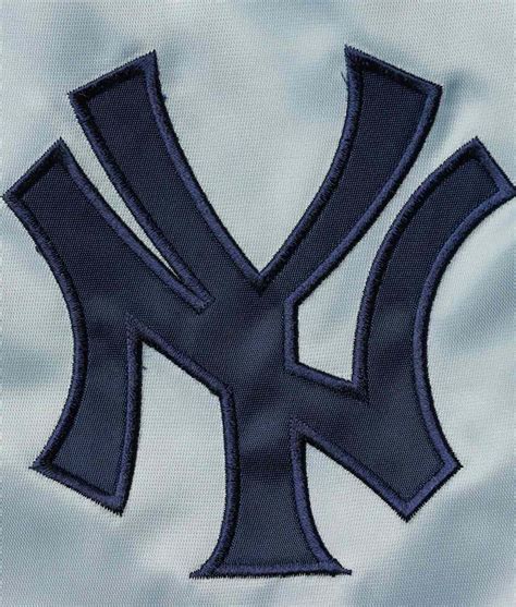 Satin Navy and Gray New York Yankees The Legend Jacket - Jackets Expert