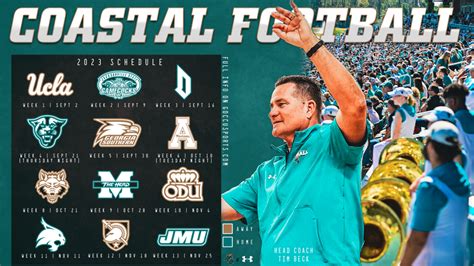 Sun Belt Conference, CCU football announce 2023 football schedule | WBTW