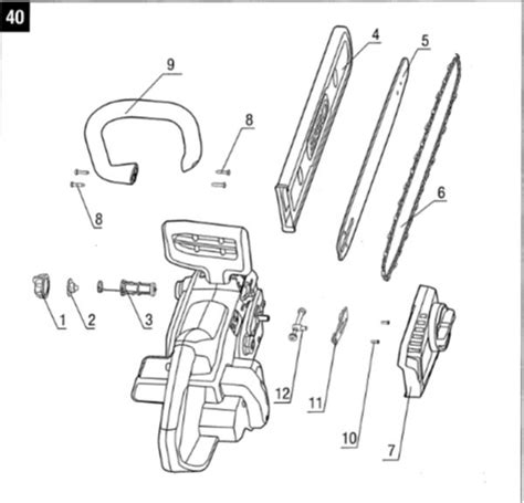 Greenworks Chainsaw Parts Diagram