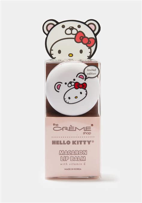 The Crème Shop Hello Kitty Macaron Lip Balm White Chocolate | Dolls Kill