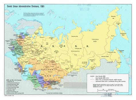 Large detailed administrative divisions map of the USSR - 1981 | U.S.S.R. | Europe | Mapsland ...