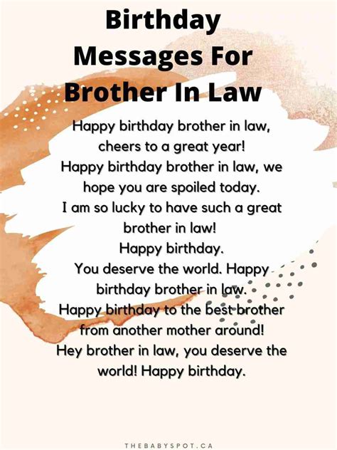 Birthday Messages For Brother In Law | The Best Ones!