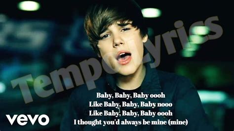 Baby Song Lyrics - Justin Bieber ft. Ludacris - Tempo Lyrics