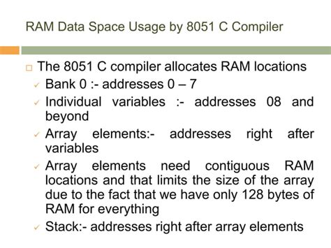 Intel 8051 Programming in C | PPT