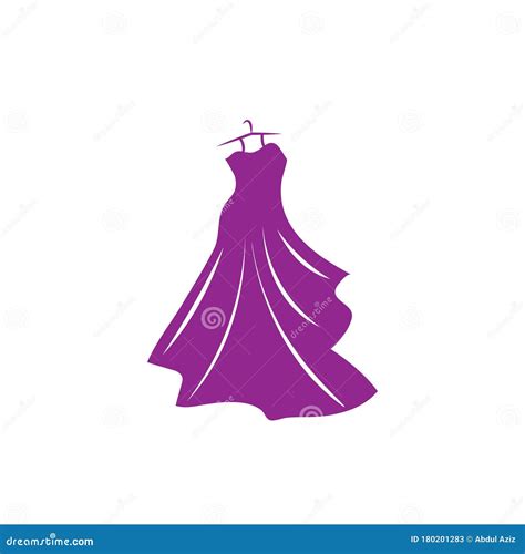 Dress Illustration Logo Vector Stock Vector - Illustration of beauty ...