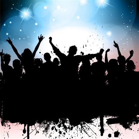 Free Vector | Party silhouette background