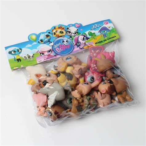 Toy bag 30Pcs/bag Little Pet Shop LPS Toys Animal Cartoon Original Action Figures Collection ...