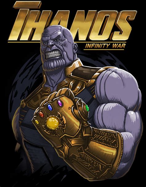 Thanos shirt design by ElGota on DeviantArt