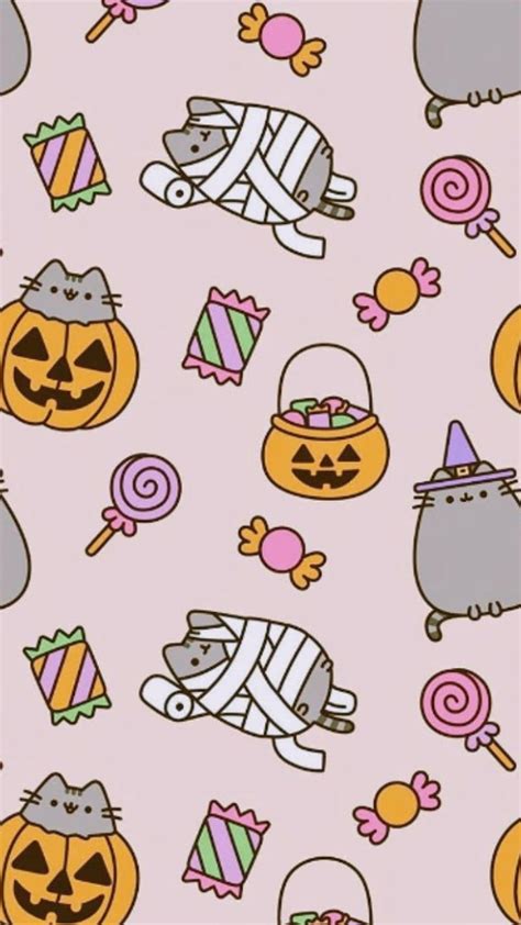 1920x1080px, 1080P free download | Pusheen, cute halloween, halloween ...