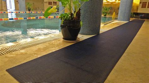 FlexiGrid Non Slip Swimming Pool Mat Rolls by First Mats