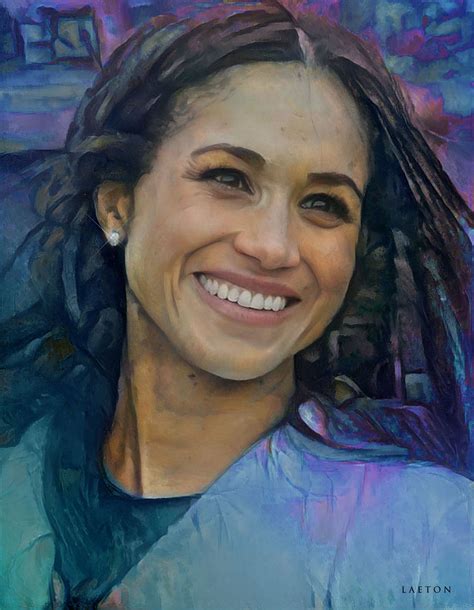 Meghan Markle by Richard Laeton | Meghan markle, Markle, Richard