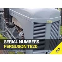 Tractor Serial Numbers