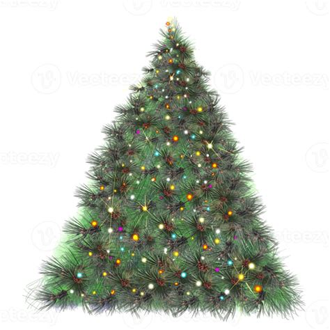 sparkling garland on a Christmas tree 15270712 PNG