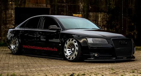 Audi A8 D3 Certainly Looks Different With Custom Wheels, Air Suspension ...