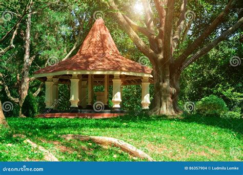 Beautiful Gazebo in the Summer Garden. Stock Photo - Image of pavilion, outdoor: 86357904