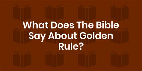 Bible Verses About Golden Rule - King James Version (KJV)