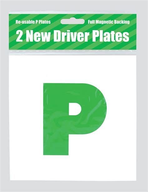 Green P Plates Magnetic 2s