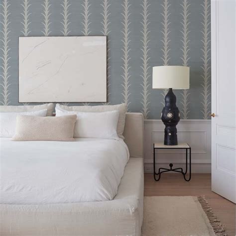 Schumacher Acanthus Stripe Filigree Wallpaper 40% Off | Samples in 2021 | Contemporary home ...