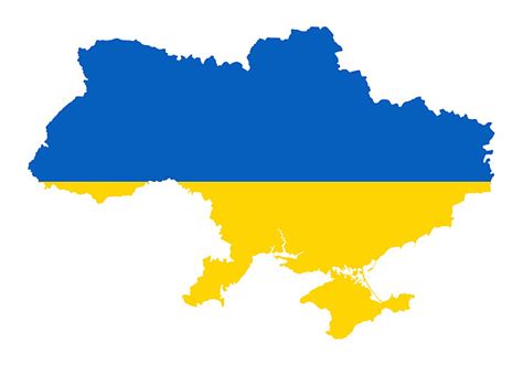 Ukraine Flag Map Digital Art by A Z - Pixels